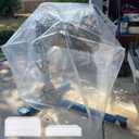 Clear Engine Storage Cover Bags, Extra-Thick Heavy-Duty Transparent PE Protective Covers for Engine Storage and Workshop Use, 39.4 x 47.2 in & 55.1 x 55.1 in, 5