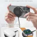 3-in-1 Magnetic Wireless Charging Pad with 15W Fast Charging for iPhone 12/13/14/15/16/17, Apple Watch & AirPods, Compatible with MagSafe (Black)