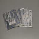 5 x Artboil Blue Dots Cello Bags 5x7 Inch - Twist Tie Silver - Stylish Resealable Treat Bags for Bakery and Gifts (50 Pack)