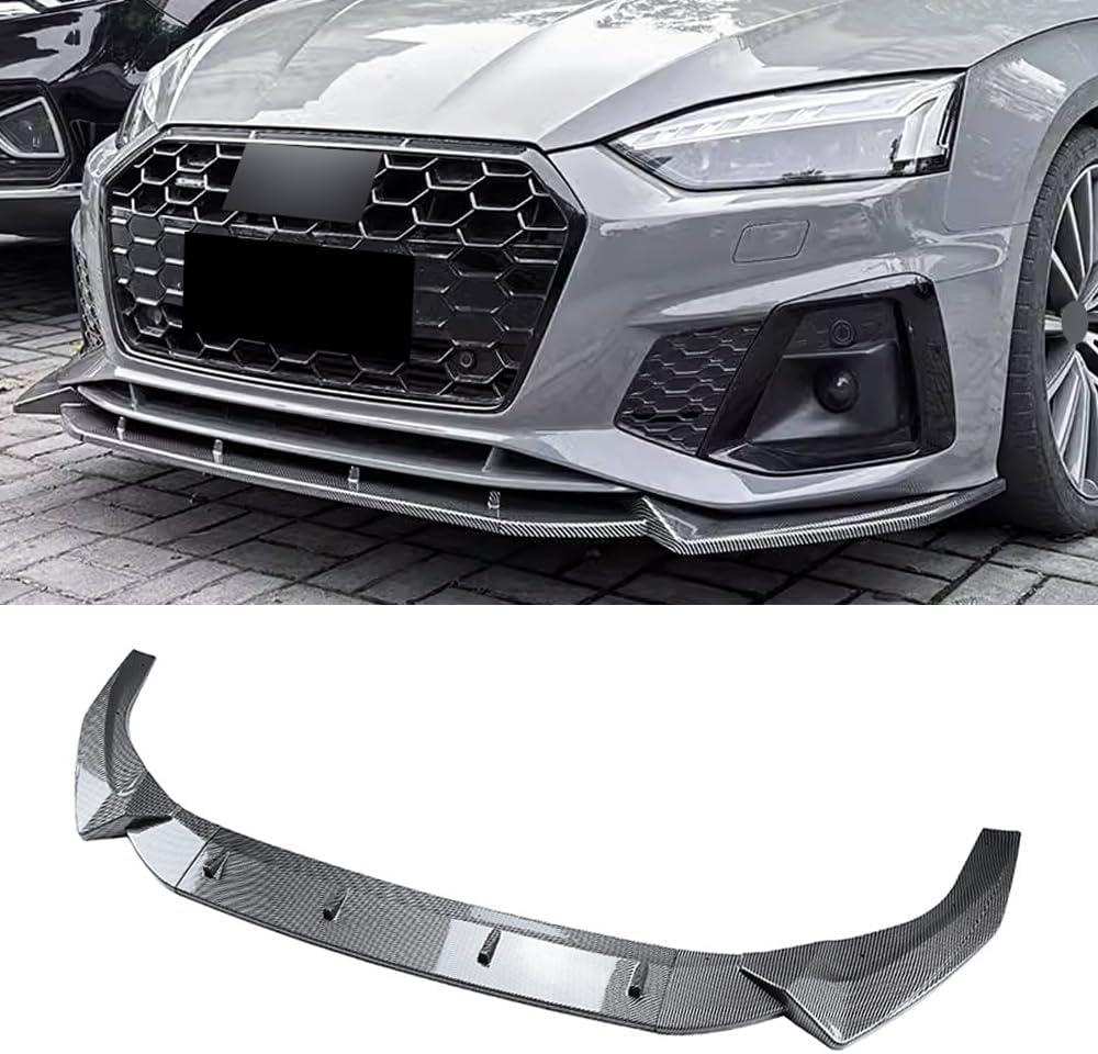 Front Bumper Lip Fits for Audi 2021-2024 A5 S5 B9.5 Sportback S-line