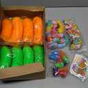 GDWDGJ 300pcs Easter Eggs with Toys Inside Bulk Filled Easter Egg Fillers 100 Pack Non Candy Stuffed Easters Basket Stuffers Essentials for Kids Girls Toddlers Boys Easters Egg Hunt Party Favors