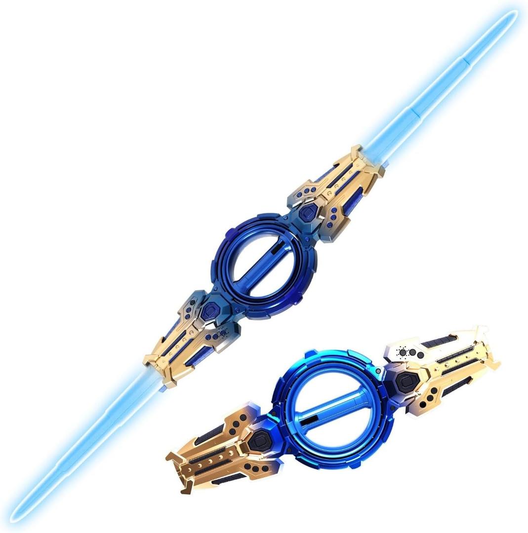 Diyeeni Light Up Sword for Kids, Retractable LED Toy Light Sword Saber Katana, Rechargeable Rotatable Light Up Sword Sabers for Boys & Girls, 17.5x4.3x46.5cm / 6.89x1.69x18.31in