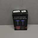 Rechargeable Pepper and Salt Grinder Set, whit Gravity Sensing Switch and LED Light, One Hand Automatic Operation -Black/2 Pack