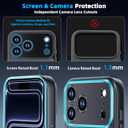 2 x Magnetic Slim Fit Case for iPhone 17 Pro Max 6.9", Compatible with MagSafe, Matte Hard PC Protective Cover, Military Grade Drop Protection, Full Camera Protection, Anti-Scratch Phone Case (Black)