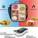 Bardic Dinosaur Lunch Box for Boys Girls - Autism Awareness Reusable Insulated Lunch Bags for Kids - Large Capacity Cooler Back to School Lunch Thermal Meal Tote Kit