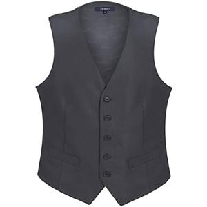 Gioberti Men's Formal Suit Vest Fit for Business or Casual Dress 4XL