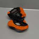 Car Steering Wheel Cover, 15 inch Carbon Fiber Microfiber PU Leather Elastic Steering Wheel Protector for Men Women, Anti-Slip Breathable Car Interior Accessories for Most Cars (Black/Orange)