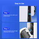 NEWDERY Cooling Fan for PS5, Upgraded 9-Blades & Larger Fan Quiet Cooler with Auto Speed, Extra USB3.0 Port & LED Light for PS5 Only, Not for PS5 Slim/Pro, White
