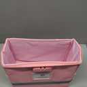 Fireproof File Box with Lock, Document Box Storage Organizer, Suitable for Hanging File Folders in Letter Size, Collapsible File Box, Reflective Strip for Fast Find (12.2"*6"*10.2, Pink) (Small)