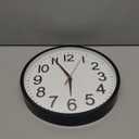 The Ultimate Wall Clock |12 Inch | Modern | Atomic | Analog | Home | Office | School | Gym | Indoor | Outdoor | Sets Automatically | Unbranded | Classic | Black | Battery Operated | Modern Décor