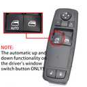 Power Window Master Switch Control Lifter Botton 2012-2015 for Ram C/V Cargo Van, for Dodge Grand Caravan, for Chrysler Town & Country (2 Door), Drivers SideOE# 68298870AA, 68110870AA, 68110870AB