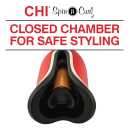 CHI Spin N Curl 1 Ceramic Rotating Curling Iron, Adjustable Preset Heat Settings for All Hair Types, Salon-Quality Curls & Waves, Auto Shut-Off, Tangle Protection, Ruby Red