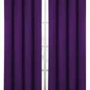 Diraysid Purple Grommet Blackout Curtains for Bedroom Thermal Insulated Room Darkening Curtains Drapes, 66 x 84 inch, 2 Panels