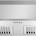Range Hood Insert 36 inch, Stainless Steel Range Hood 700 CFM, Ductless/Ducted Convertible Kitchen Vent Hood w/Push Button Control, 3-Speed Fan