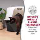 Natures Miracle Hooded Corner Litter Box, With Odor Control Charcoal Filter (P-5915)