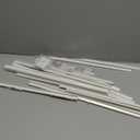 CGjiogujio 20pcs 4 x 4 x 250mm ABS Styrene Plastic L Shape Right Angle Bars White