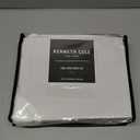 Kenneth Cole  Sheet Set, Breathable Percale Cotton Bedding, 200 Thread Count, Deep Pockets & Moisture Wicking, Solid Home Decor (Cool Zone White, Full)