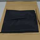 sancua Small Square Tablecloths 36x36 Inch - Black Table Cloth for Square or Round Tables, Washable Polyester Fabric Table Cover for Nightstand End Bedside Tables