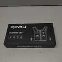 REVALI Running Vest, USA Original Patent, Zip Reflective Running Vests with 500ml Hydration Bottle, Adjustable Waistband & Breathable Material, Chest Pack Gear Phone Holder for Men & Women (Small-Medium, Black)