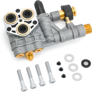 7108366 Pressure Washer Pump Manifold Replacement Kit Compatible with Simpson Cleaning Manifold for 510020 and 520006 Axial Cam Cleaning Pressure Washer Pump