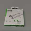 Belkin USB A to USB C Cable, 6.6ft, 15W - Type C Charger, iPhone Charger Cord, Soft, Braided, Flexible for iPhone 16 & 15, Galaxy S25, Pixel 9, iPad Pro, Airpods Pro, Switch & More - White