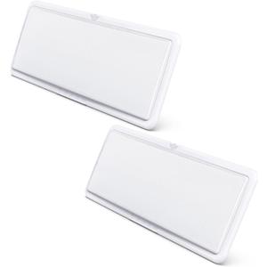 Leisure LED RV LED Ceiling Light 21" x 8" Fixture 2000 Lumen with Touch Dimmer Switch Interior Lighting for Car/RV/Trailer/Camper/Boat DC 12V Natural White 4000-4500K (2 Pack)