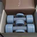 Adjustable Dumbbell Set2LB 3LB 4LB 5LB Light Hand Weights for Women One-Twist Weight Adjustment Non-Slip Curved Grip Handle Free Weights for Home Gym, Rehab, Pilates, Yoga, Strength Training (Ocean Blue)