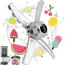 For Ninja Creami Deluxe Paddle Blade NC500 NC501 CN501CO Creamerizer Paddle Fit for Ice Cream Makers 813KKU500, Mixing Blade Paddle Replacement for Ninja Creami NC500C NC501C NC501H, Stainless Steel