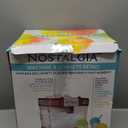Nostalgia Snow Cone Shaved Ice Machine - Retro Table-Top Slushie Machine Makes 20 Icy Treats - Includes 2 Reusable Plastic Cups & Ice Scoop - Retro Red