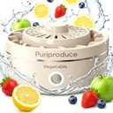 Cleaner, Portable Food Cleaner for Removing Surface Impurities, Wax & Grime, 10-Minute Automatic Cleaning, IPX7 Waterproof. Applicable to Fruits, Meat, Veggies and Grains.
