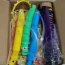 Halloween Party Supplies Glow in the Dark Party Favors for Adults Kids, 27 Carnival Accessories, 56 LED Light Up Toys Bulk, 100 Glow Sticks Party Pack, Neon Party Supplies & Decorations