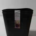 UUJOLY Plastic Trash Can Wastebasket, Garbage Container Basket for Bathrooms, Kitchens, Offices, Kids Rooms, Black, 3.5 Gallon, 2 Pack