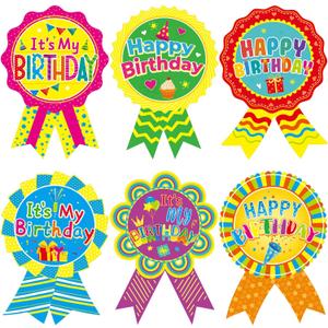 Treasure Cove Happy Birthday Stickers for Kids Birthday Badge Stickers It's My Birthdays Sticker for Home Classroom Party Decoration 204Pcs