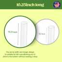 Glotoch Express 500 PCS Plastic Straws  10.2 Inch Long, 6mm Straws Disposable for Iced Coffee, Cola  Food-Safe, BPA-Free, Made in USA (500 Ct (Not Individually Wrapped))