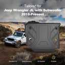 Cargo Mat fit for 2018-2026 Jeep Wrangler JL 4X4 with OEM Subwoofer, All-Weather Guard Trunk Mat Cargo Liners Heavy Duty Waterproof Odorless Durable Wrangler JL 4 Door - NOT FIT 4XE OR JK