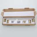 RANDOM Brushed Gold Towel Bar Set 5 Piece Bathroom Hardware Set Include 9.8/23.6 Inch Towel Holder Toilet Paper Holder and 2 Towel Hooks Stainless Steel Bathroom Accessories Kit Wall Mount