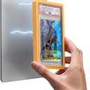 Collector Graded Card Guard Case for PSA Slab Protector  Snap to Steel/Iron, Built-in Stand, Magnetic Wall Display, Stackable Design, TPU & PC (Yellow, 3. Plus 1ct)