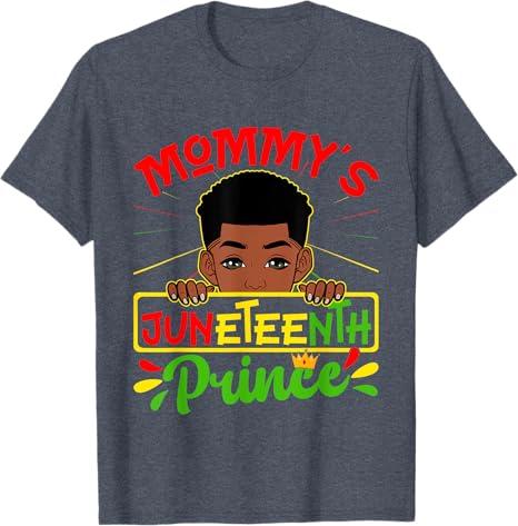 Mommy's Juneteenth Prince Black Boy Toddler Baby Boys Funny T-Shirt, 2T