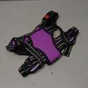 PHOEPET Reflective Dog Harness Large Breed Adjustable No Pull Vest with Handle 2 Metal Rings 3 Buckles [Easy to Put on & Take Off] (L, Purple)