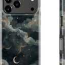Goodon for iPhone 17 Pro Case Cute,Aesthetic Vintage Night Sky Clouds Shell,Compatible with Magsafe,Trendy Unique Cool Retro Fancy Protective Slim Silicone Phone Cover for Women Girls