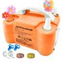 Electric Balloon Pump,4-in-1 Portable Electric Air Balloon Blower Machine for All Balloons, Air Pump for Sports Balls, Inflator& Deflator for Inflatables