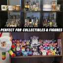 AZEAM Acrylic Riser,Clear Display Risers Stand Perfume Organizer Cologne Acrylic Shelves 3 Tiered Cupcake Shelf for Amiibo Funko POP Figures Food Desserts Holder Collection Cosmetic Vendor Product