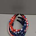 Twinfree 4pcs American Flag Headband 4th of July Independence Day Hair Accessory USA Patriotic Stars Stripes Twist Headbands
