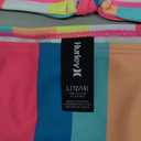 Hurley Girls' Tankini 2-piece Swimsuit (Large, White/Multi Stripe)