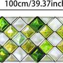 3 x Window Privacy Film 39.317.7 Inchs Stained Glass Window Film Home Decoration Anti-UV Sun Blocker Heat Control Windows Decorations Removable Static Cling Stickers for Living Room PVC