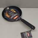 OXO Obsidian 10" Carbon Steel Frying Pan, Pre-Seasoned Skillet, Builds Natural Nonstick with Use, Induction Ready, Oven Safe, Removable Silicone Handle