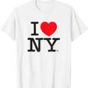 T-shirt "I love NY" M White