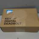 Veise Fingerprint Door Lock with 2 Lever Handles - Keyless Entry Door Lock, Electronic Keypad Deadbolt, Digital Smart Code & Front Handle Sets, Auto-Locking, Easy Installation, Satin Nickel