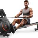 YOSUDA Magnetic/Water Rowing Machine 350 LB Weight Capacity - Foldable Rower for Home Use with Bluetooth, App Supported, Tablet Holder and Comfortable Seat Cushion