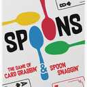 Spoons Games, Card Games for Kids - Spoons Game, Deck of Cards, Fun Family Games for Kids and Adults, Playing Cards, Game Night, Travel Games, 3-5 Multi-Player Card Game, Games for Adults, Ages 7+